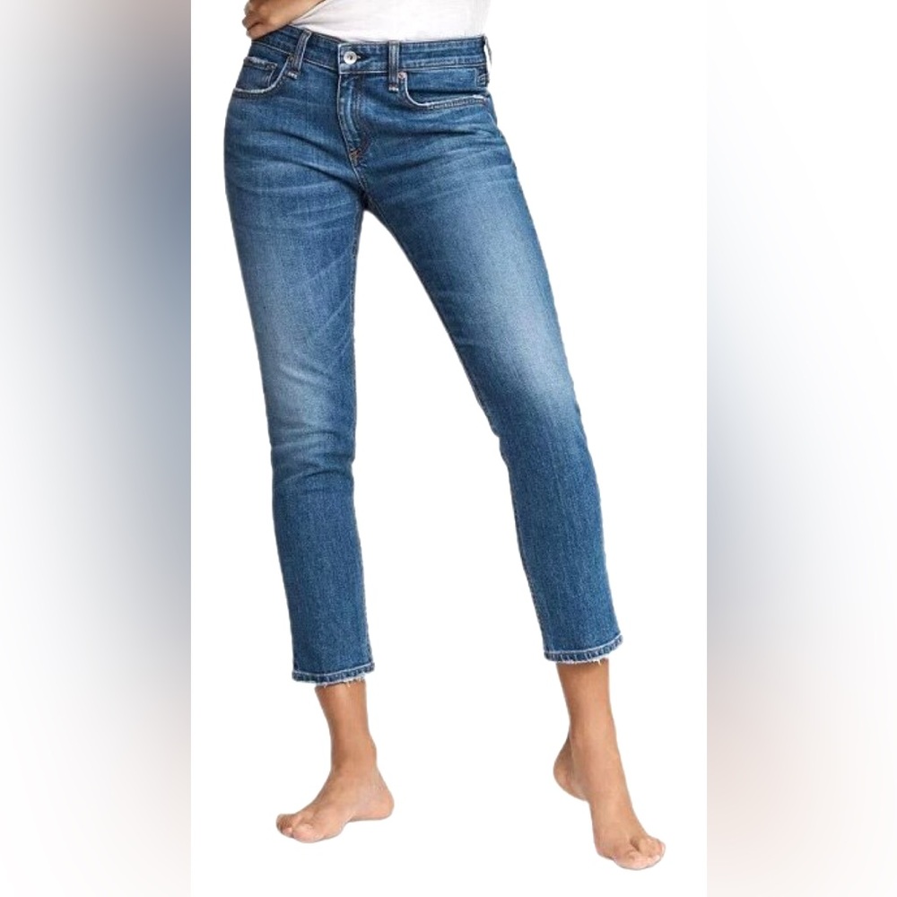 Dre Low Rise Ankle Slim Boyfriend Jeans
